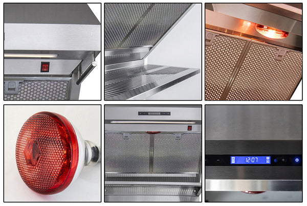 Forno Savona 30-Inch Wall Mount Range Hood, Hybrid Filters, Backsplash Included