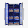 Forno Vernazza 40-Inch Side-by-Side Dual Zone Wine Cellar, 25.07 cu.ft Capacity, Stainless Steel, Temperature Control, UV-Protected Glass Door, Wooden Shelves