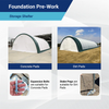 Single Truss Arch Storage Shelter W30'xL40'xH15'