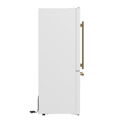 Forno Milano 2-Piece 62-Inch Freestanding Dual Bottom Freezer Refrigerator, White – 34.4 cu.ft, Touch Control, Ice Maker