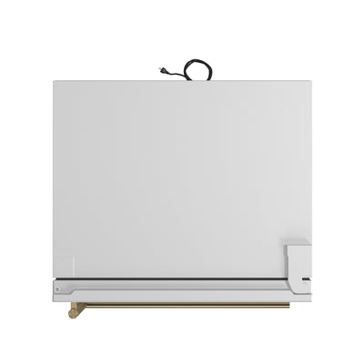 Forno Milano 2-Piece 62-Inch Freestanding Dual Bottom Freezer Refrigerator, White – 34.4 cu.ft, Touch Control, Ice Maker
