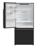 Forno Milano 2-Piece 62-Inch Freestanding Dual Bottom Freezer Refrigerator in Black – 34.4 cu.ft, Touch Control, Ice Maker