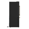 Forno Milano 2-Piece 62-Inch Freestanding Dual Bottom Freezer Refrigerator in Black – 34.4 cu.ft, Touch Control, Ice Maker