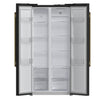 Forno Salerno Espresso 33-Inch Black Side-by-Side Refrigerator, 15.6 Cu. Ft., Energy-Efficient, No Frost, Modern Design
