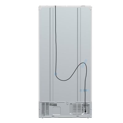 Forno Salerno Espresso 33-Inch White Side-by-Side Refrigerator, 15.6 Cu. Ft., Energy-Efficient, No Frost, Modern Design