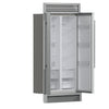 Forno Salerno 37-Inch Built-In Stainless Steel Refrigerator, 15.6 cu.ft, Decorative Grill, ENERGY STAR Certified