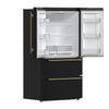 Forno Moena Espresso 36-Inch Black French Door Refrigerator, 19.2 Cu. Ft., Frost-Free, Automatic Ice Maker, ENERGY STAR Certified