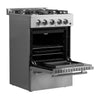 Forno Breno 24-Inch Freestanding Gas Range, Compact Design, Energy Efficient