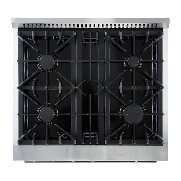 Marco 30-inch Gas Range Stainless Steel, 4 Burners 37,000 BTU, 4.32 cu.ft. Convection Oven