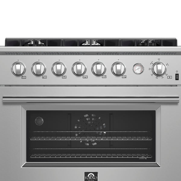 Marco 36-Inch Gas Range Stainless Steel, 6 Burners 67,000 BTU, 5.36 cu.ft. Convection Oven