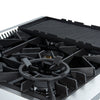 Giovanni 30-inch Gas Range Black & Antique Brass Design, 5 Burners 67,000 BTU, 4.32 cu.ft. Convection Oven