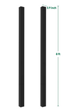 Cherylife 8ft In-ground Gate Post for Single Composite Fence Gates(For 2 posts)