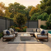 CheryLife 6’ x 6’ Composite Semi-Private Fence – Charcoal Gray - Charlotte Series