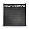 CheryLife 6’ x 6’ Composite Semi-Private Fence – Charcoal Gray - Charlotte Series