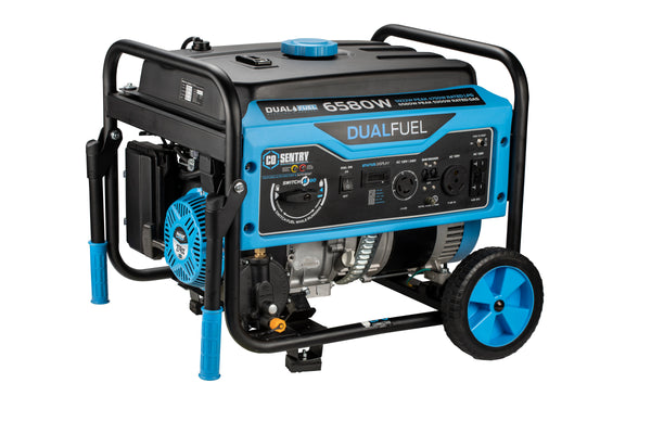 Pulsar 6580W Dual Fuel Portable Generator with CO Sentry & Switch & Go Technology