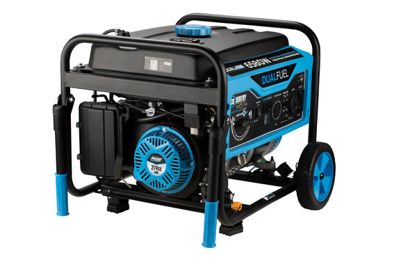 Pulsar 6580W Dual Fuel Portable Generator with CO Sentry & Switch & Go Technology