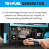 Pulsar 13000W Tri-Fuel Portable Generator with Remote Start & CO Sentry