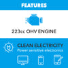 Pulsar 5250W Dual Fuel Open Frame Inverter Generator with CO Sentry