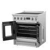 Forno Torino 30 Inch French Door Induction Range with Air Fryer and True Convection Oven