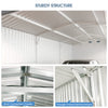 10x20 ft Metal Storage Shed, Outdoor Tool Shed