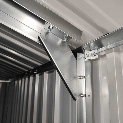 12x8 ft Metal Storage Shed with Foundation Kit - CheryLife