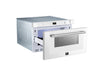 Forno Capoliveri Espresso 24-Inch Microwave Drawer, White, 1.2 cu.ft, 1000 Watts, Built-In, Touch Control LCD Display, Auto-Touch Open/Close, 11 Power Levels, Sensor Cooking