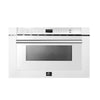 Forno Capoliveri Espresso 24-Inch Microwave Drawer, White, 1.2 cu.ft, 1000 Watts, Built-In, Touch Control LCD Display, Auto-Touch Open/Close, 11 Power Levels, Sensor Cooking