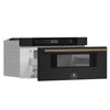 Forno Capoliveri Espresso 30-Inch Microwave Drawer, Black, 1.2 cu.ft, 1000 Watts, Built-In, Touch Control LCD Display, Auto-Touch Open/Close, 11 Power Levels, Sensor Cooking