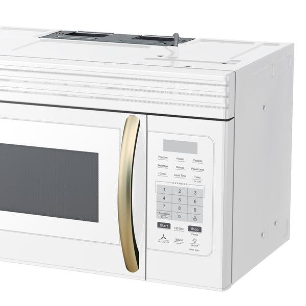 Forno Scalo 30-Inch Over the Range Microwave, White – 1.6 cu.ft, 300 CFM Vent, Touch Control, LED Light