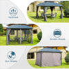 Outdoor Gazebo 12x10 ft, Hardtop Gazebo with Aluminum Frame