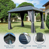 Outdoor Gazebo 12x10 ft, Hardtop Gazebo with Aluminum Frame