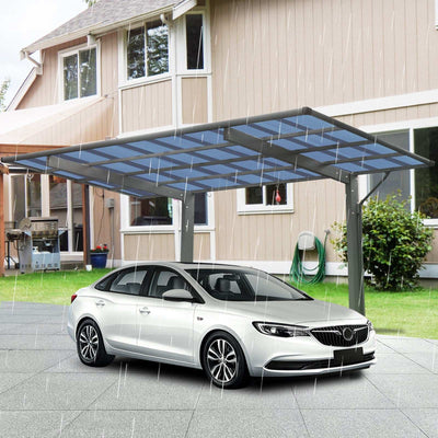 Outdoor Carport, Single Carport Aluminum Metal Frame