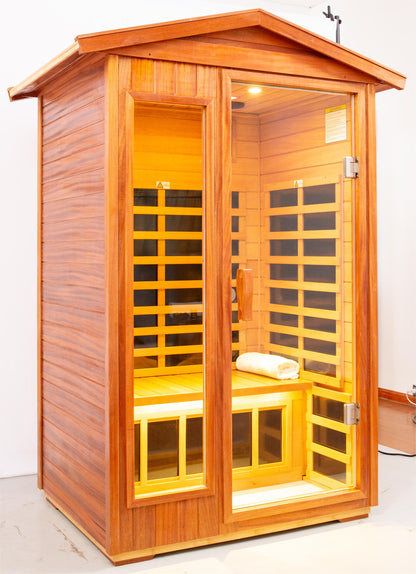 Outdoor Infrared Sauna Room 2 Person - Cherylife.