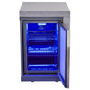 Forno Rimini Outdoor Kitchen 30" BBQ 62,600 BTU, 3 Burners with Sear & Rotisserie, 2.4 cu.ft. Beverage Center, Stainless Steel Sink, Black Cabinets & Gray Sintered Stone Countertop