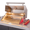 Forno Rimini Outdoor Kitchen: 30" BBQ 62,600 BTU, 4.8 cu.ft. Refrigerators, White Countertops