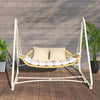 Outdoor Patio Porch Swing, 2-Seat Hanging Swing Chair