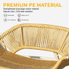 Outdoor Patio Porch Swing, 2-Seat Hanging Swing Chair