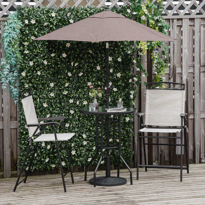Outsunny 4 Piece Outdoor Patio Dining Furniture Set