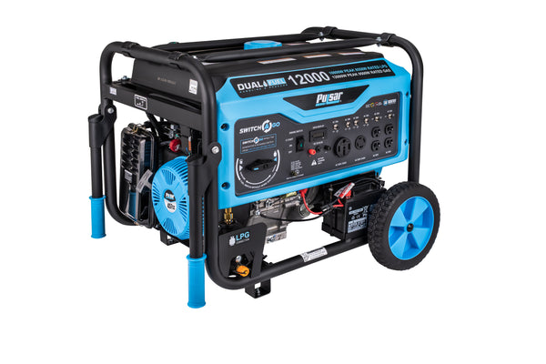 Pulsar 12000W Dual Fuel Portable Generator with Electric Start & CO Sentry