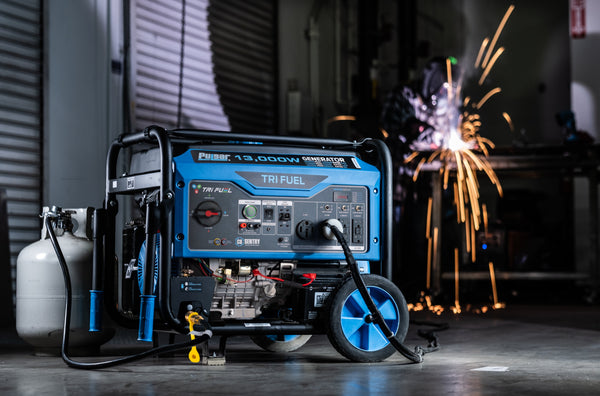 Pulsar 13000W Tri-Fuel Portable Generator with Remote Start & CO Sentry