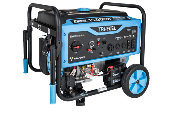 Pulsar 15000W Tri-Fuel Portable Generator with Remote Start & CO Sentry