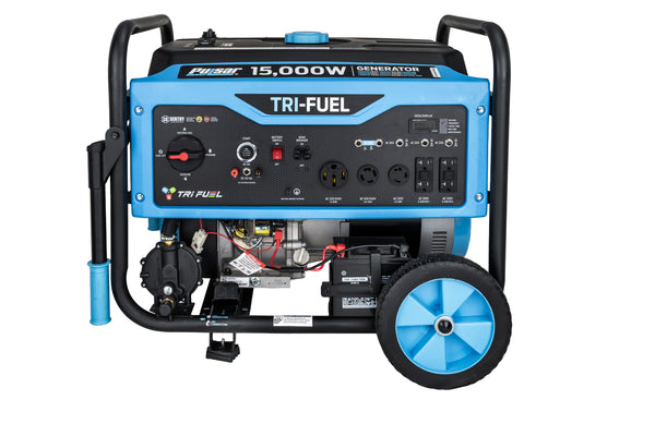 Pulsar 15000W Tri-Fuel Portable Generator with Remote Start & CO Sentry