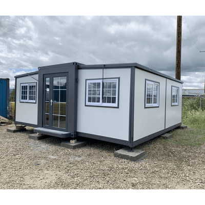 Bastone Mobile Expandable Prefab House 19ft x 20ft with Cabinet