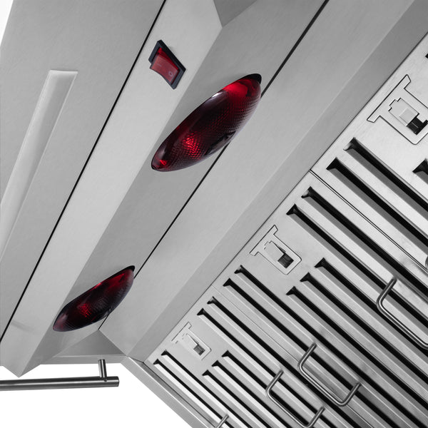 Forno Savona 36-Inch Wall Mount Range Hood, Baffle Filters, Backsplash Included