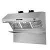 Forno Savona 48-Inch Wall Mount Range Hood, Baffle Filters, Backsplash Included
