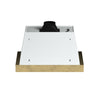 Forno Vittorio 36-Inch Wall Mount Range Hood, White with Antique Brass Trim, 424 CFM Airflow, Dishwasher-Safe Baffle Filters, Remote Control, 3-Speed Fan, Bright LED Lighting.