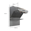 Forno Savona 30-Inch Wall Mount Range Hood, Baffle Filters, Backsplash Included