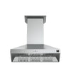 Forno Orvieto 48-Inch Wall Mount Range Hood, LED Lighting, Heavy Duty, Stainless Steel