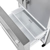 Forno Aosta 36-Inch French Door Refrigerator, Stainless Steel, 22.4 cu.ft, External Water Dispenser, Automatic Ice Maker, ENERGY STAR Certified