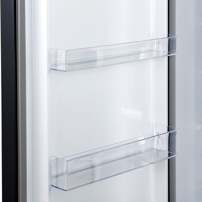 Forno Maderno 2-28-Inch Wide Convertible Refrigerator/Freezer in Black, Decorative Trim, 27.2 cu.ft, 84-Inch High, ENERGY STAR Certified